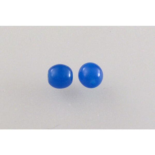 Round Pressed Beads 5 mm, Blue (62010), Bohemia Crystal Glass, Czechia 11119001