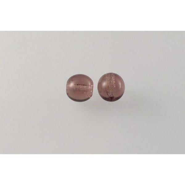 Round Pressed Beads 6 mm, Transparent Light Amethyst (20050), Bohemia Crystal Glass, Czechia 11119001