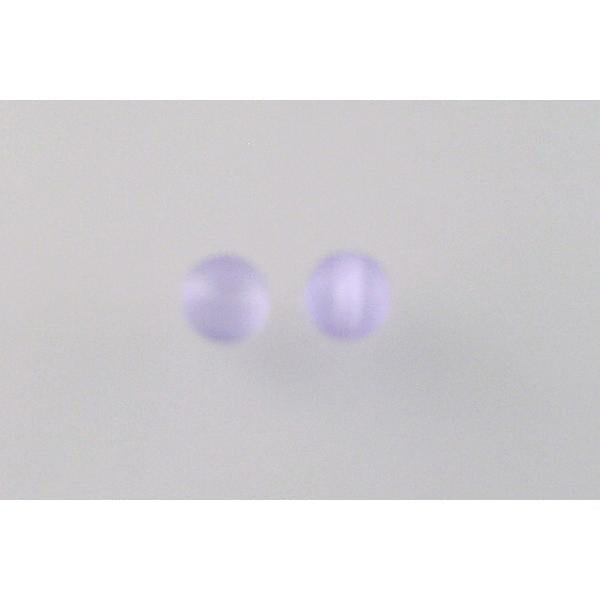 Round Pressed Beads 6 mm, Transparent Light Amethyst Matte (20210-84110), Bohemia Crystal Glass, Czechia 11119001