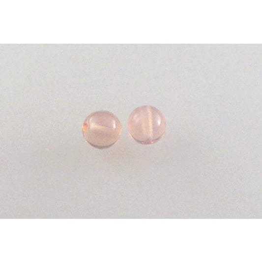 Round Pressed Beads 6 mm, Opal Pink (71010), Bohemia Crystal Glass, Czechia 11119001