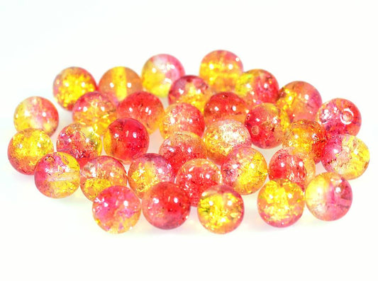 Round Druck Beads, Crystal 85600 (00030-85600), Glass, Czech Republic