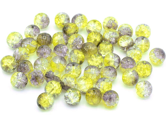 Round Druck Beads, Crystal 85602 (00030-85602), Glass, Czech Republic