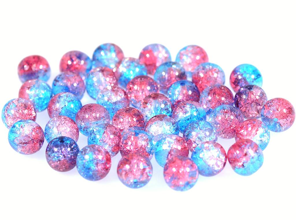 Round Druck Beads, Crystal 85605 (00030-85605), Glass, Czech Republic