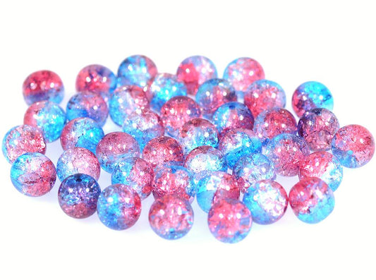 Round Druck Beads, Crystal 85605 (00030-85605), Glass, Czech Republic