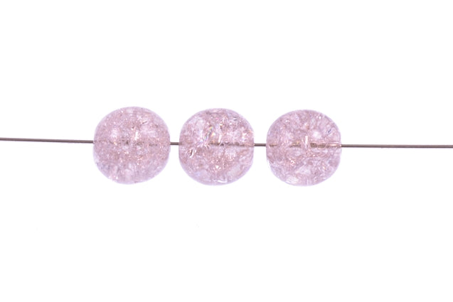 Round Pressed Beads 8 mm, 20000 Cracked (20000-85500), Bohemia Crystal Glass, Czechia 11119001