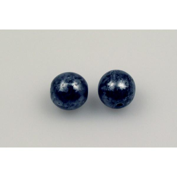 Round Pressed Beads 8 mm, Black 56901 (23980-56901), Bohemia Crystal Glass, Czechia 11119001