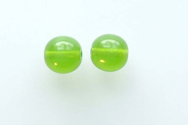 Round Pressed Beads 8 mm, Opal Green (51010), Bohemia Crystal Glass, Czechia 11119001