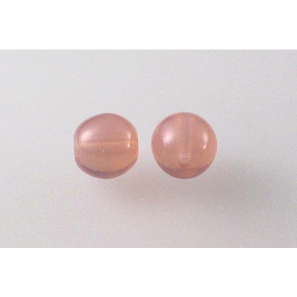 Round Pressed Beads 8 mm, Opal Pink (71010), Bohemia Crystal Glass, Czechia 11119001