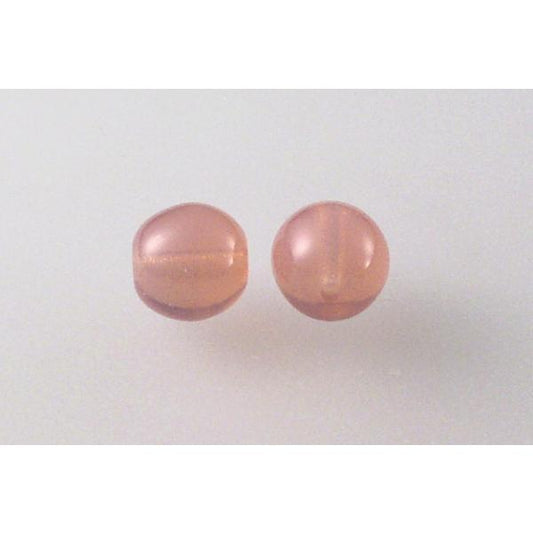 Round Pressed Beads 8 mm, Opal Pink (71010), Bohemia Crystal Glass, Czechia 11119001