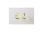 Round Pressed Beads Transparent Yellow Glass Czech Republic