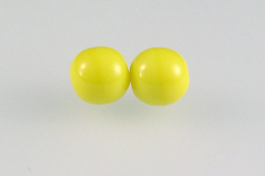 Round Pressed Beads 8 mm, Yellow (83120), Bohemia Crystal Glass, Czechia 11119001