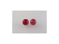 Round Pressed Beads Ruby Red Glass Czech Republic