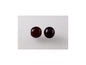 Round Pressed Beads Transparent Red Glass Czech Republic