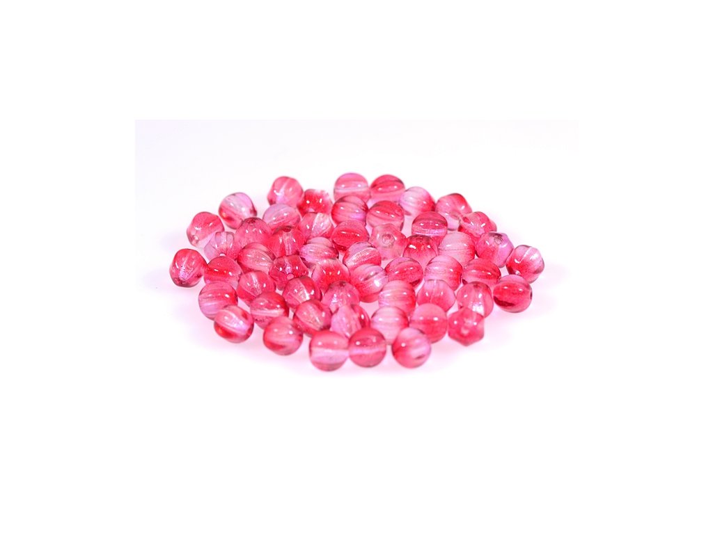 Melon Round Beads 00030/48099 Glass Czech Republic