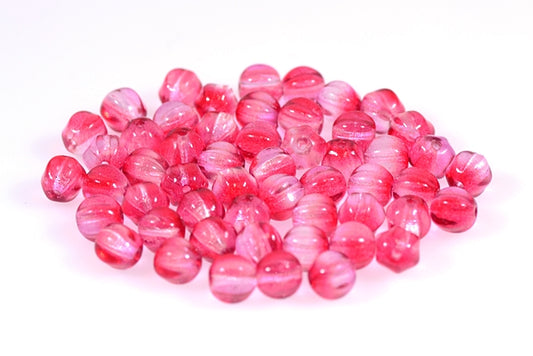 Melon Round Beads 6 mm, Crystal 48099 (30-48099), Bohemia Crystal Glass, Czechia 11119201