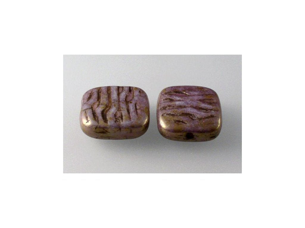Pressed Beads Semi Square 03000/15695 Glass Czech Republic