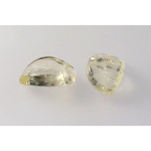 Wavy Leaf Beads 9 x 14 mm, color: 10000, Bohemia Crystal Glass, Czechia 11130078