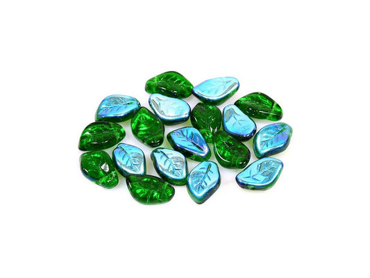 Pressed Beads Leaf 50140/28701 Glass Czech Republic