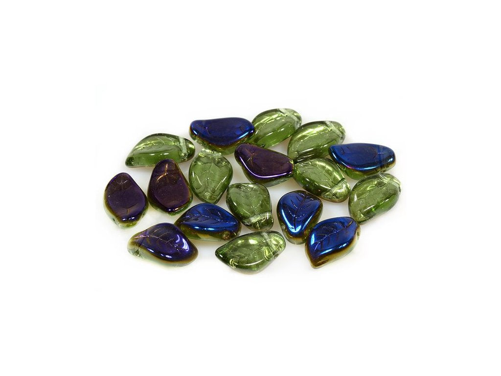 Pressed Beads Leaf 50400/22201 Glass Czech Republic