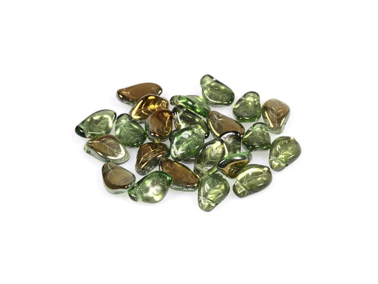 Pressed Beads Leaf 50400/22601 Glass Czech Republic