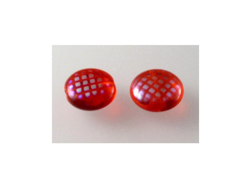 Lentil Beads Flat Round 90080/28705 Glass Czech Republic