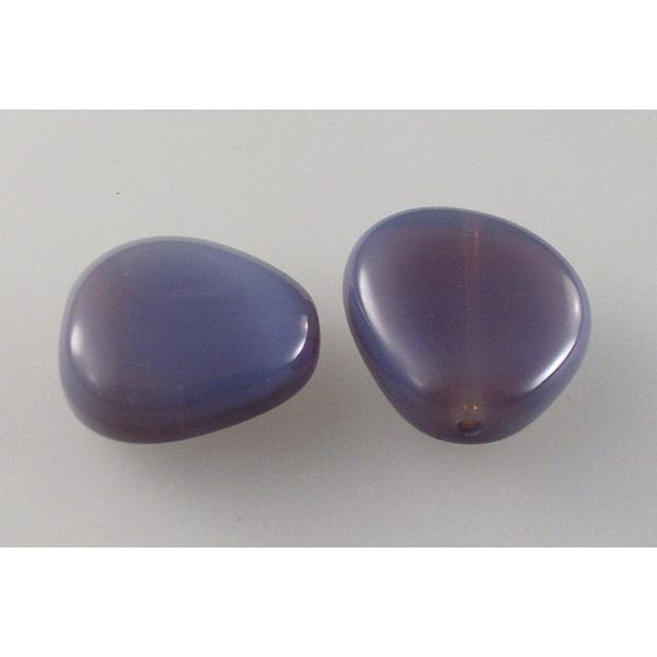 Pressed Beads Heart 18 x 17 mm, Transparent Light Amethyst (21000), Bohemia Crystal Glass, Czechia 11130156