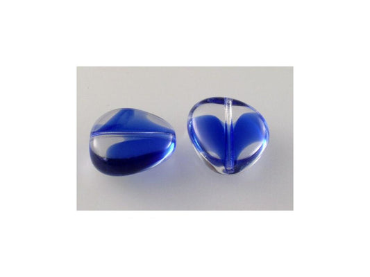 Pressed Beads Heart 37008 Glass Czech Republic