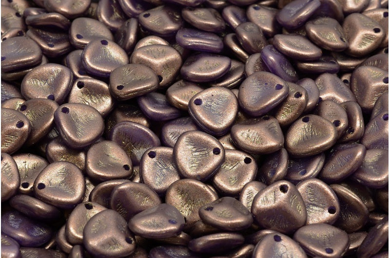 Rose Petal Beads, White 24107 (02010-24107), Glass, Czech Republic