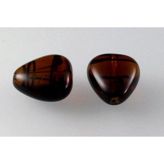 Pressed Beads 16 x 14 mm, color: 18016, Bohemia Crystal Glass, Czechia 11130284