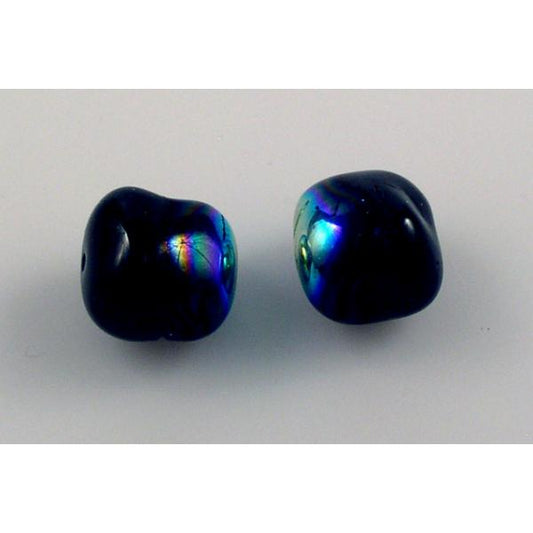 Pressed Beads 14 x 13 mm, Black Ab (23980-28701), Bohemia Crystal Glass, Czechia 11130360