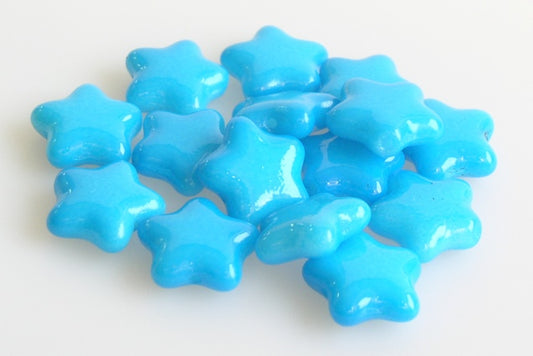 Flat Star Beads 12 mm, Chalk White 94603 (3000-94603), Bohemia Crystal Glass, Czechia 11130380