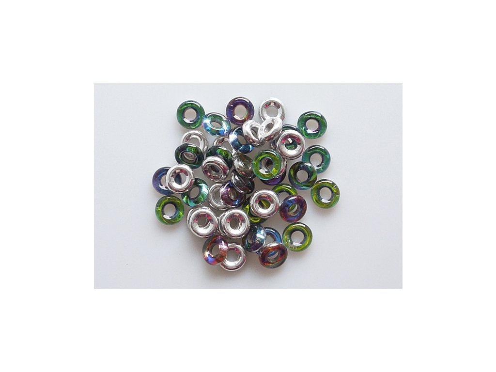 Demi Round O-bead Circular Spacer Beads 00030/29536 Glass Czech Republic