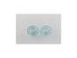 Demi Round O-bead Circular Spacer Beads Transparent Aqua Glass Czech Republic