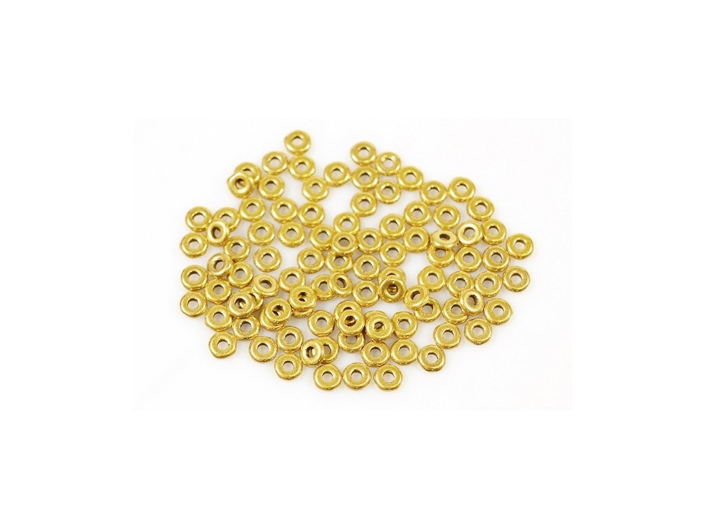 Demi Round O-bead Circular Spacer Beads 00030/26200 Glass Czech Republic
