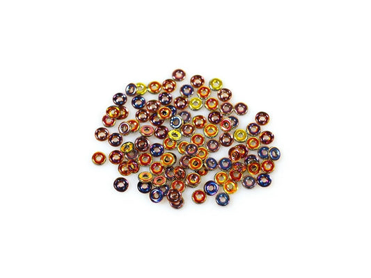Demi Round O-bead Circular Spacer Beads 00030/28099 Glass Czech Republic