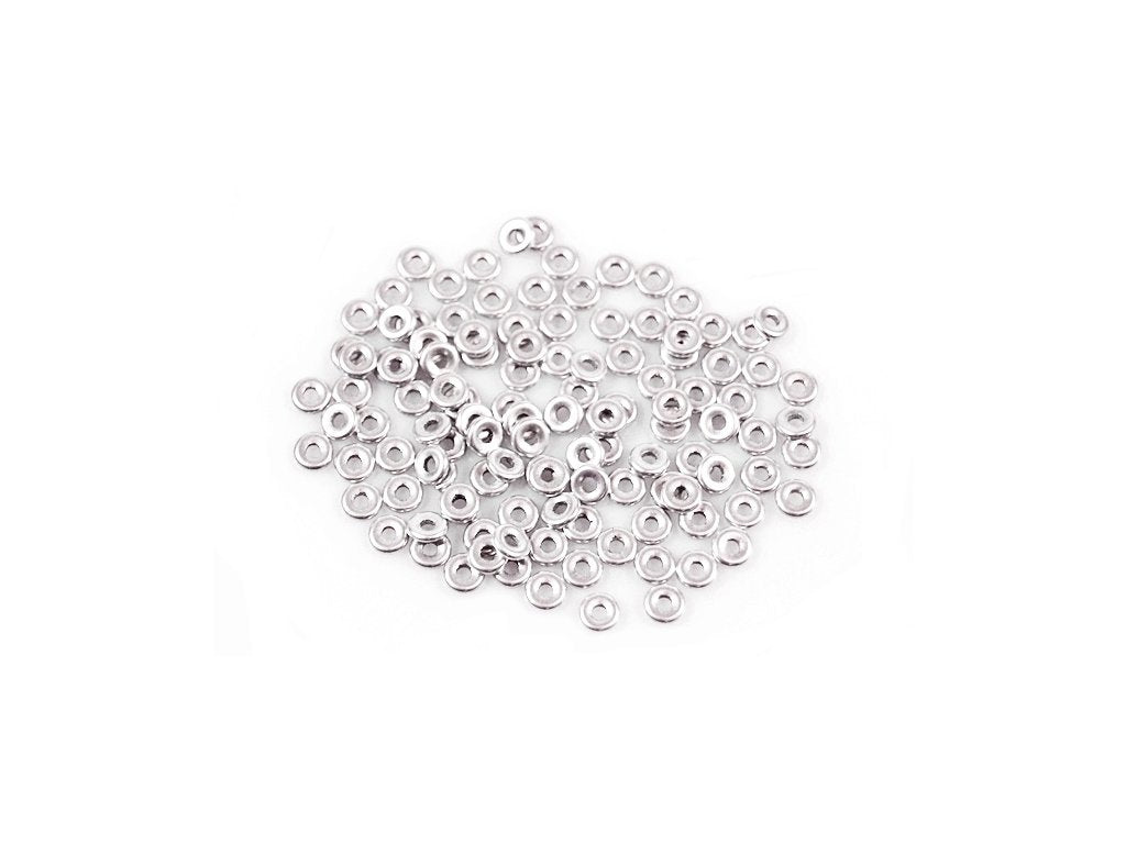 Demi Round O-bead Circular Spacer Beads 1700 Glass Czech Republic
