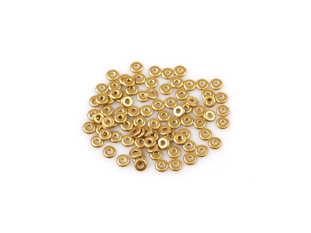 Demi Round O-bead Circular Spacer Beads 1710 Glass Czech Republic