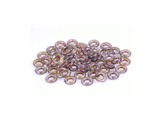 Demi Round O-bead Circular Spacer Beads 00030/65431 Glass Czech Republic