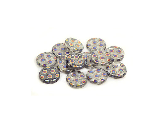 Pressed Beads Flat Round 00030/28107 Glass Czech Republic