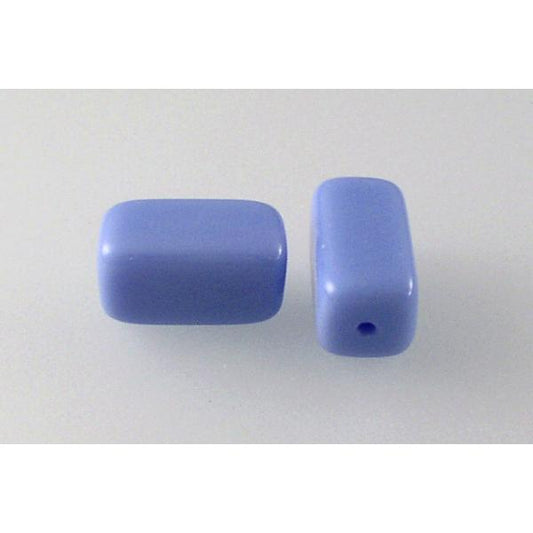 Pressed Beads Square Rectangle 14 x 9 mm, Opaque Blue (33030), Bohemia Crystal Glass, Czechia 11149009