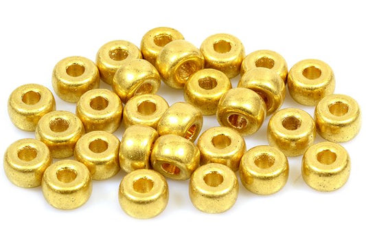 Pressed Beads Pony Bagel 9 mm, Crystal 26200 (30-26200), Bohemia Crystal Glass, Czechia 11149017