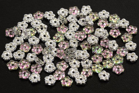 Pressed Beads Flower 5 mm, Crystal 55007 (30-55007), Bohemia Crystal Glass, Czechia 11149203