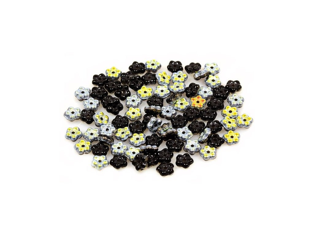 Pressed Beads Flower 23980/28001 Glass Czech Republic