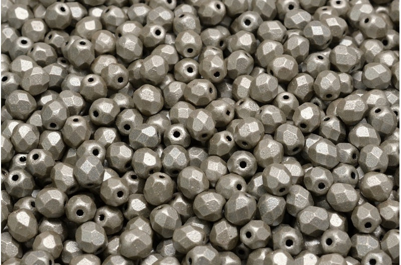 ファイアポリッシュファセットビーズラウンド、ブラック79080（23980-79080）、ボヘミアクリスタルガラス、チェコ共和国