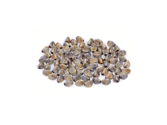 Pinch Pressed Beads 03000/65431 Glass Czech Republic