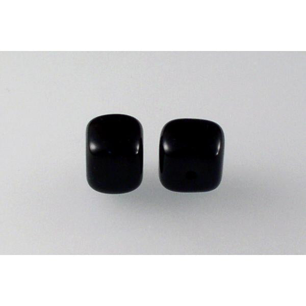 Cube Beads 8 x 11 mm, Black (23980), Bohemia Crystal Glass, Czechia 11159007