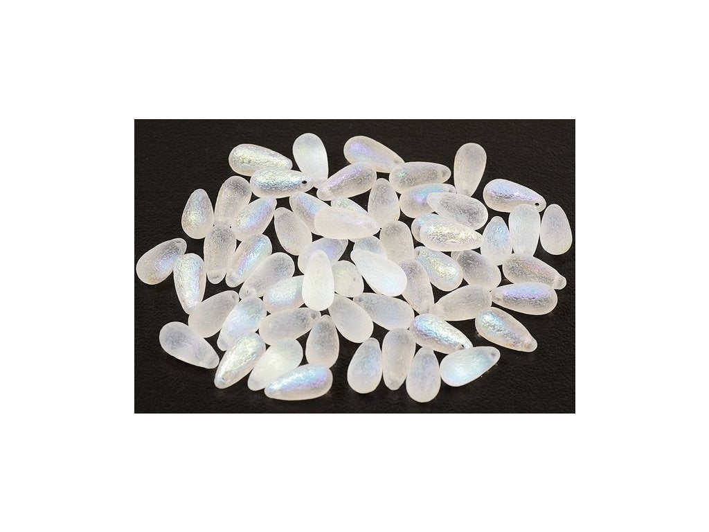 Pressed Beads Drop 00030/Lept/28701 Glass Czech Republic