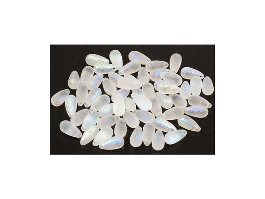 Pressed Beads Drop 00030/Lept/28701 Glass Czech Republic