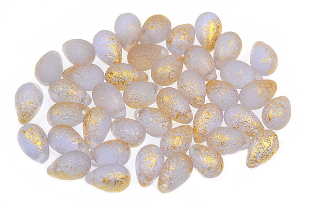 Drop Beads 6 x 9 mm, Transparent Light Amethyst Etched 56902 (20210-ETCH-56902-), Bohemia Crystal Glass, Czechia 11169004