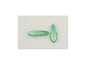Pressed Beads Dagger Thorn Transparent Green Glass Czech Republic